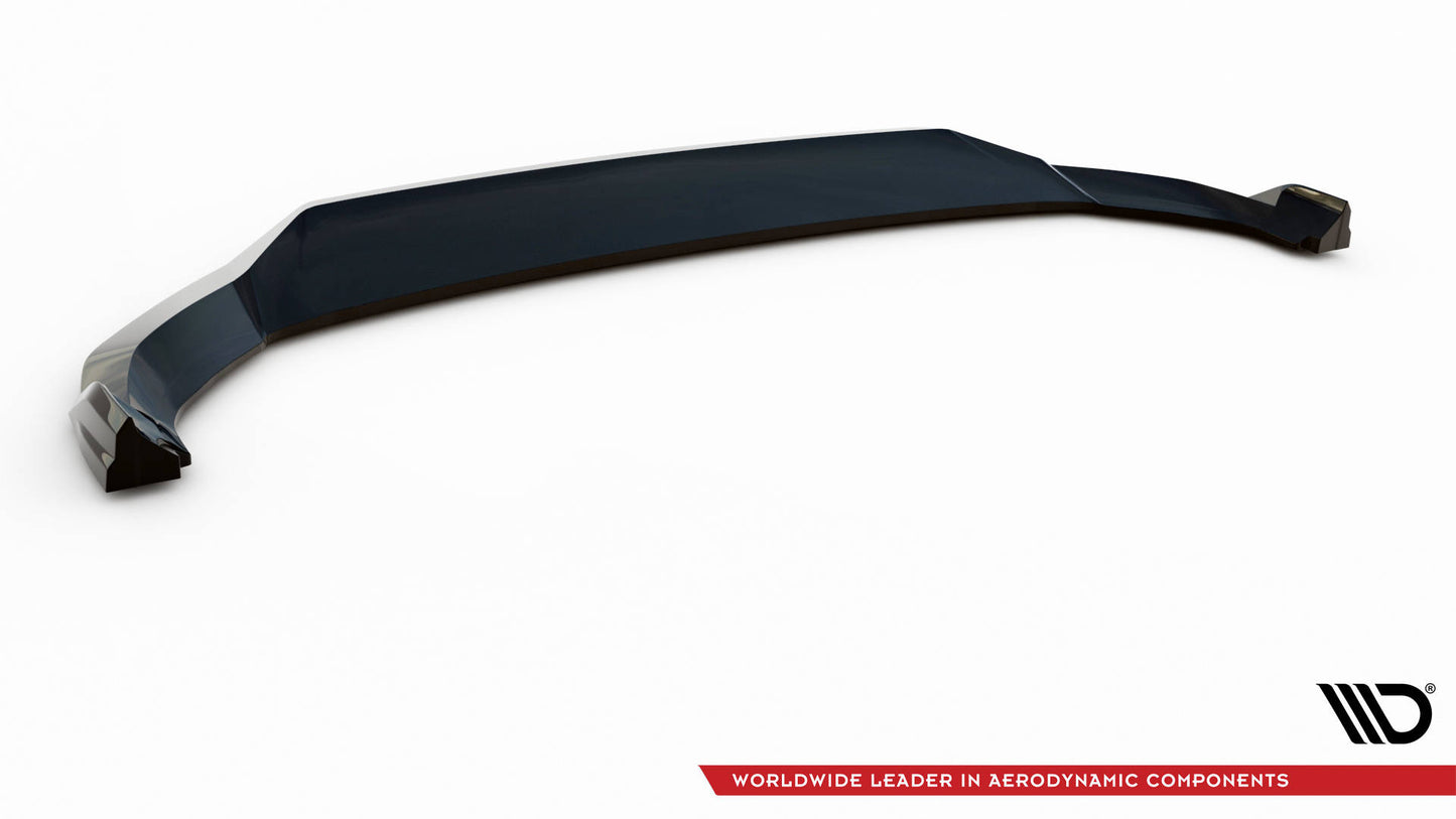 Maxton Front Ansatz V.1 für Audi SQ5 / Q5 S-Line SUV / Sportback Mk2 Facelift schwarz Hochglanz
