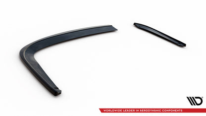 Maxton Heck Ansatz Flaps Diffusor V.3 für Seat Leon FR Sportstourer Mk3 schwarz Hochglanz