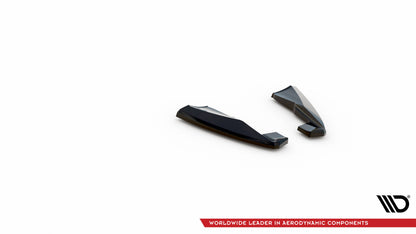 Maxton Heck Ansatz Flaps Diffusor für Volvo XC60 R-Design Mk1 Facelift  schwarz Hochglanz