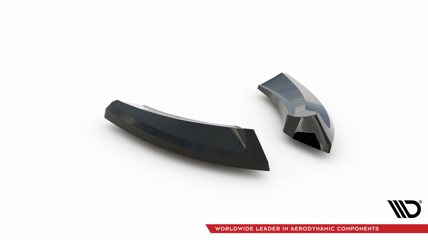 Maxton Heck Ansatz Flaps Diffusor für Mazda 3 Mk4 schwarz Hochglanz