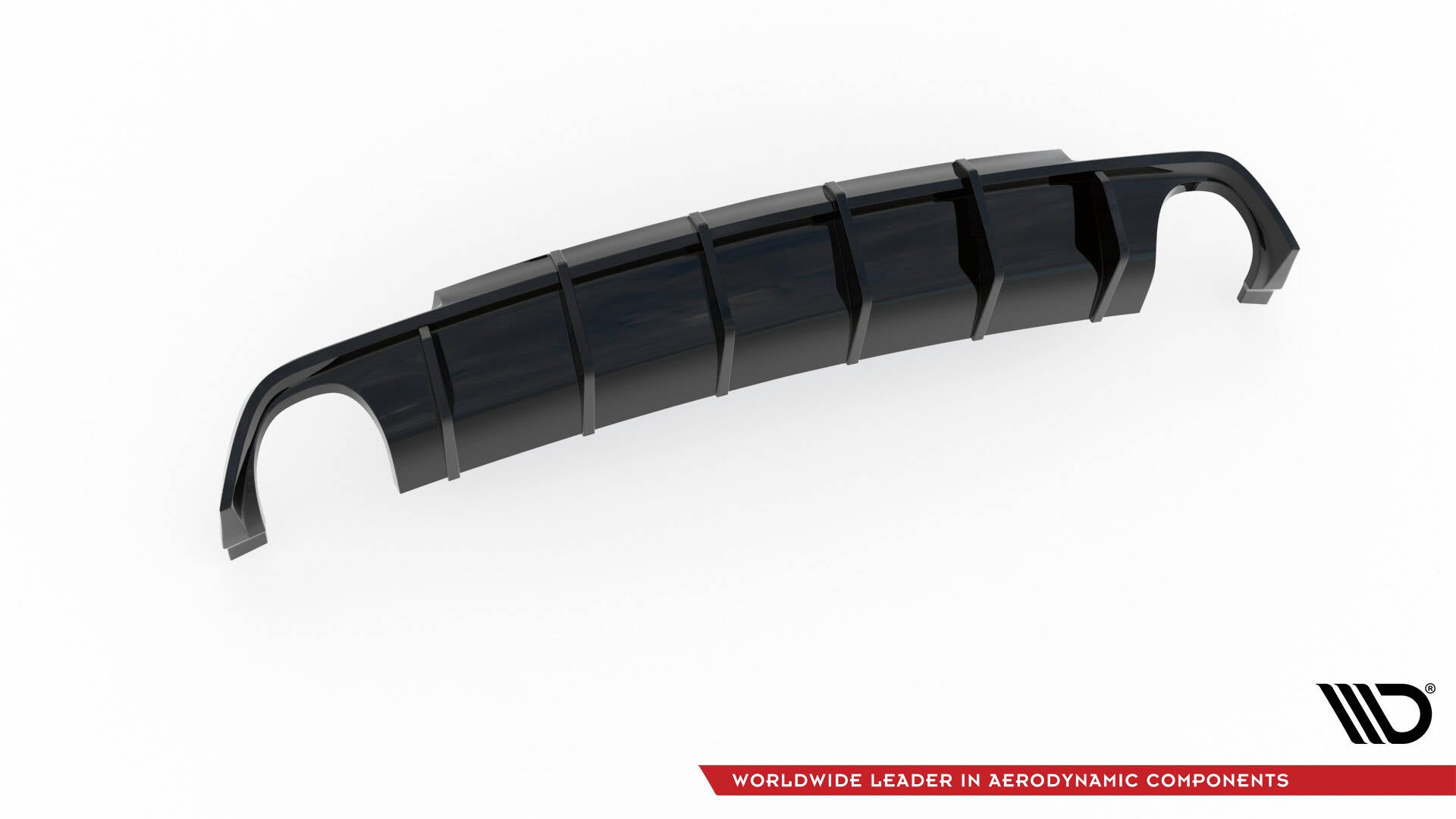 Maxton Diffusor Heck Ansatz V.1 für Volkswagen Scirocco R Mk3 schwarz Hochglanz