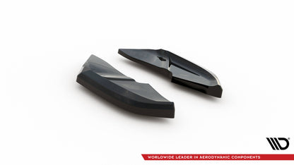 Maxton Heck Ansatz Flaps Diffusor V.1 für Volkswagen Scirocco Mk3 Facelift schwarz Hochglanz