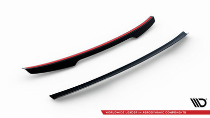 Maxton Spoiler CAP für Volkswagen Passat Limousine R-Line Mk8 schwarz Hochglanz