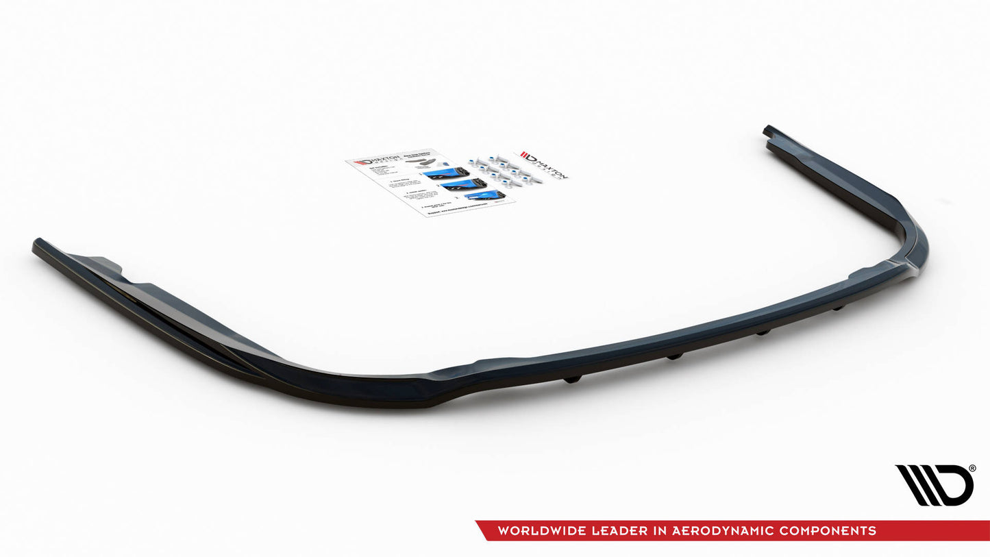 Maxton Mittlerer Diffusor Heck Ansatz DTM Look für Toyota Avensis Mk3 Facelift schwarz matt