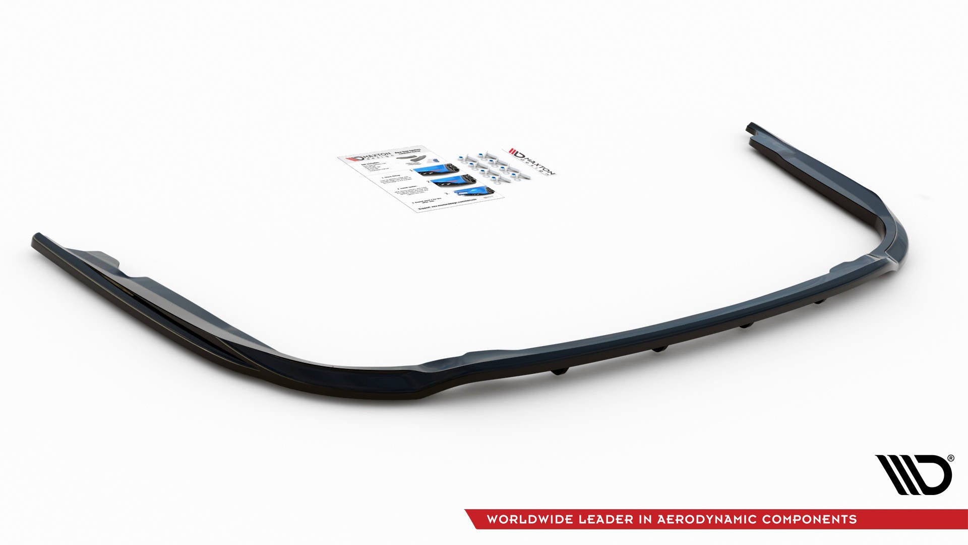 Maxton Mittlerer Diffusor Heck Ansatz DTM Look für Toyota Avensis Mk3 Facelift schwarz matt