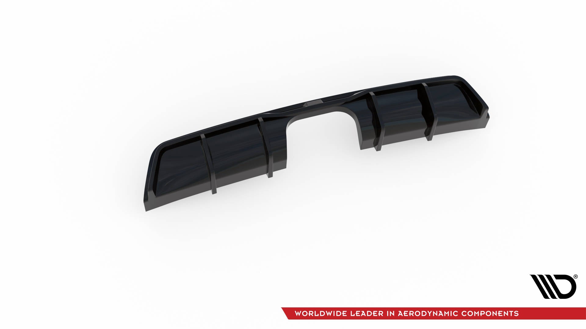 Maxton Diffusor Heck Ansatz für Mini Cooper John Cooper Works R56 schwarz Hochglanz