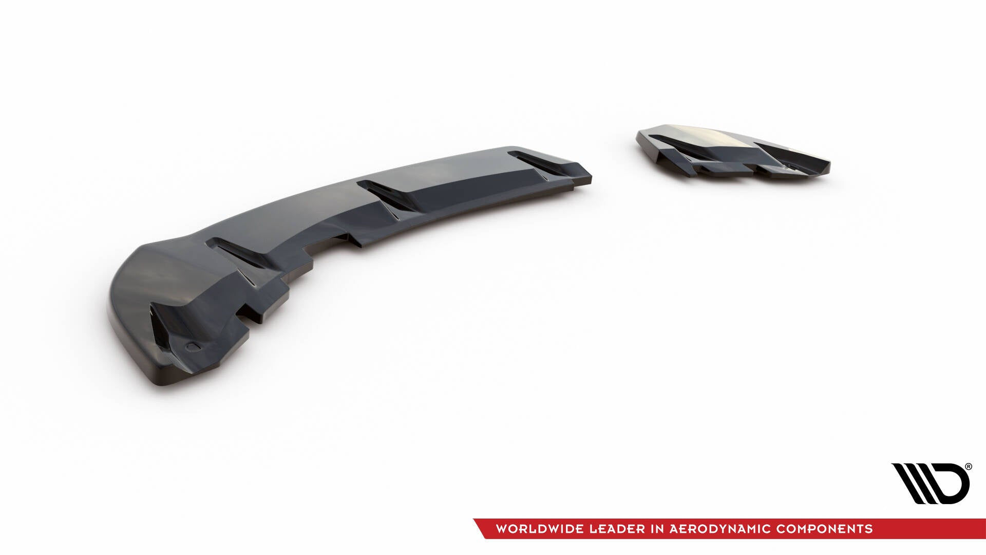 Maxton Heck Ansatz Flaps Diffusor für Seat Ibiza FR SC Mk4 Facelift schwarz Hochglanz