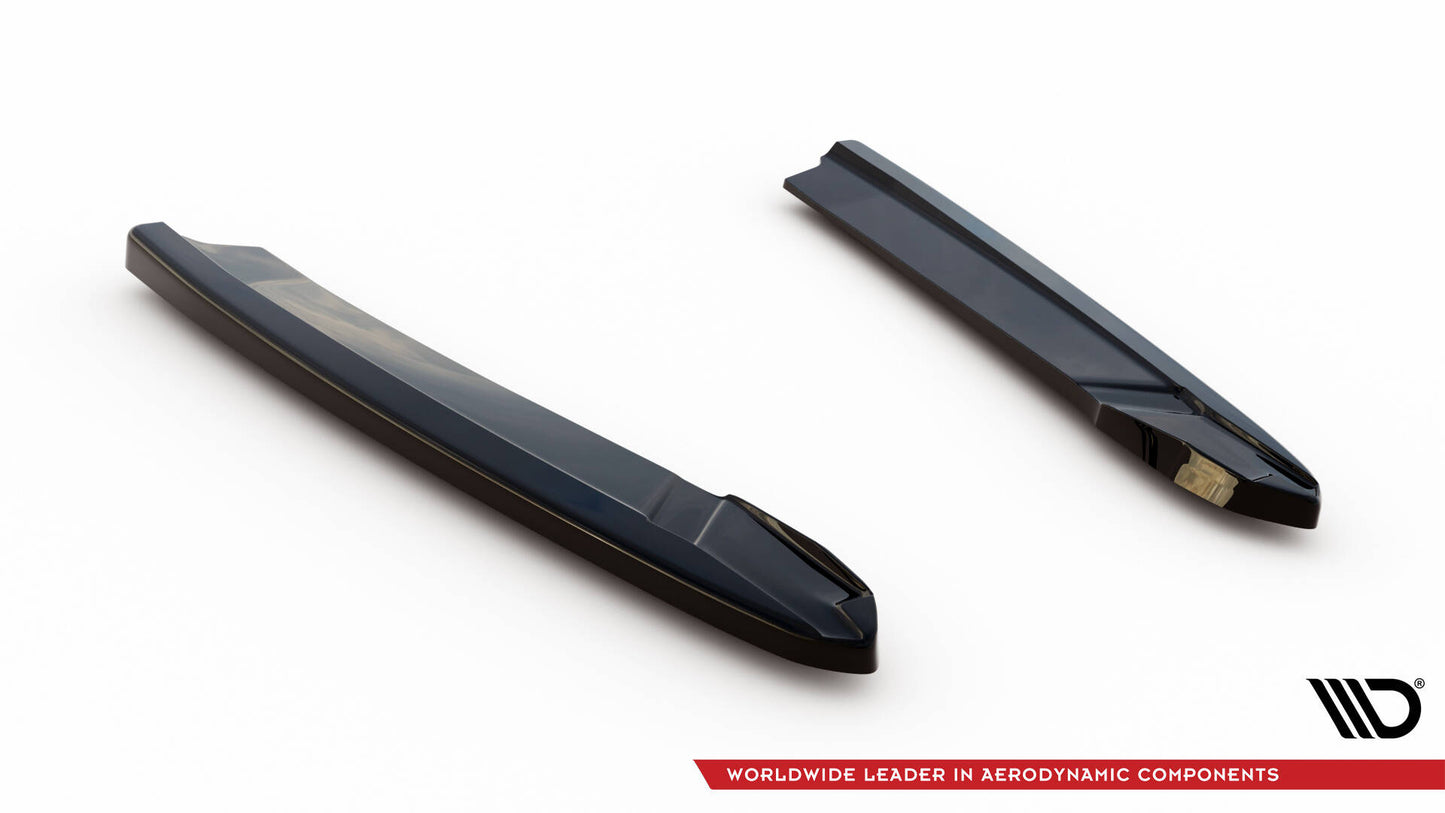 Maxton Heck Ansatz Flaps Diffusor V.4 für Skoda Octavia RS Mk4 schwarz Hochglanz