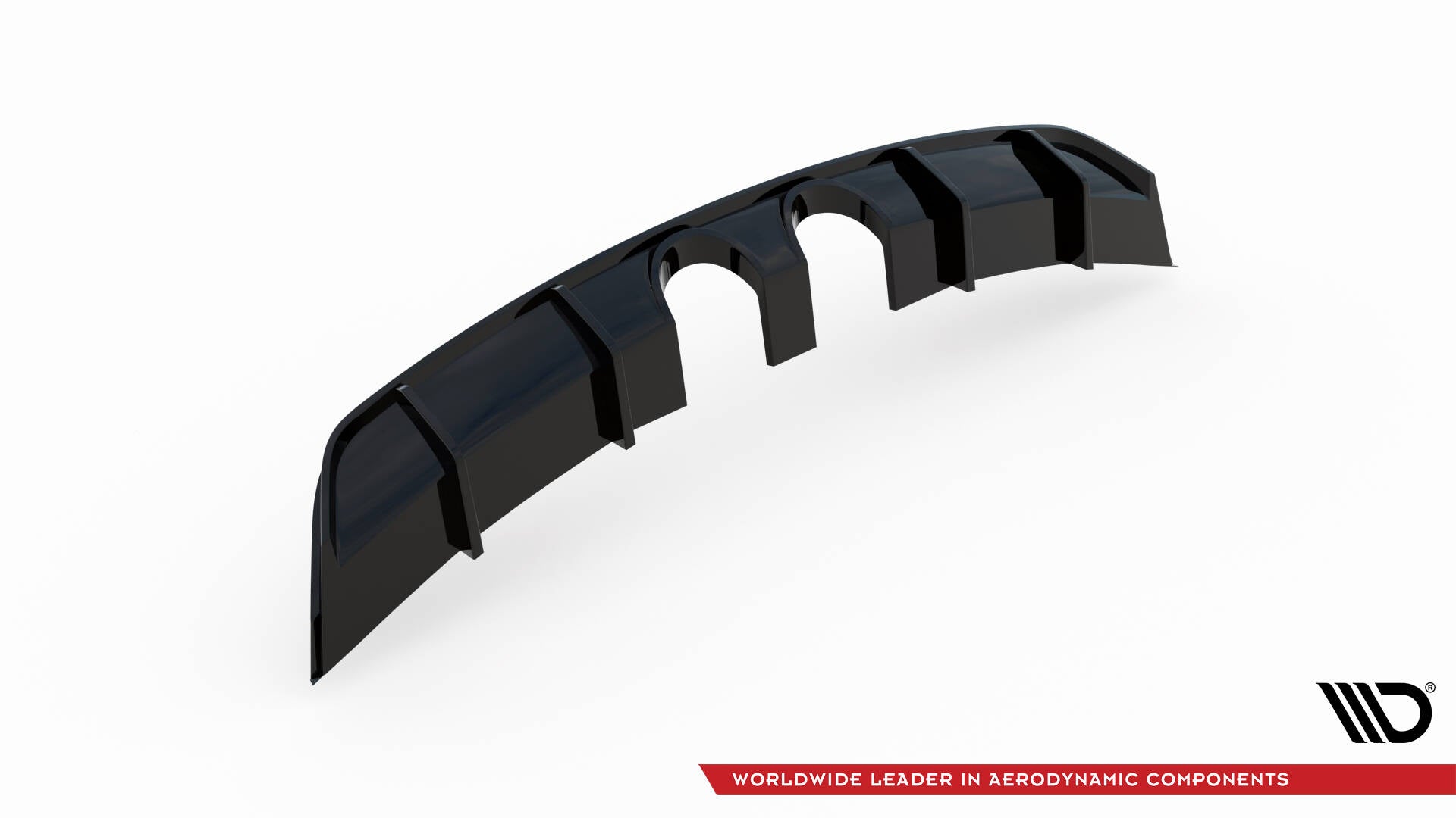 Maxton Diffusor Heck Ansatz V.3 für Volkswagen Scirocco R Mk3 schwarz Hochglanz