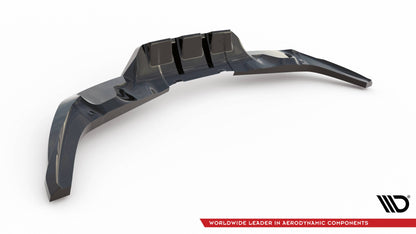 Maxton Mittlerer Diffusor Heck Ansatz DTM Look für Ford Kuga ST Mk1 schwarz Hochglanz