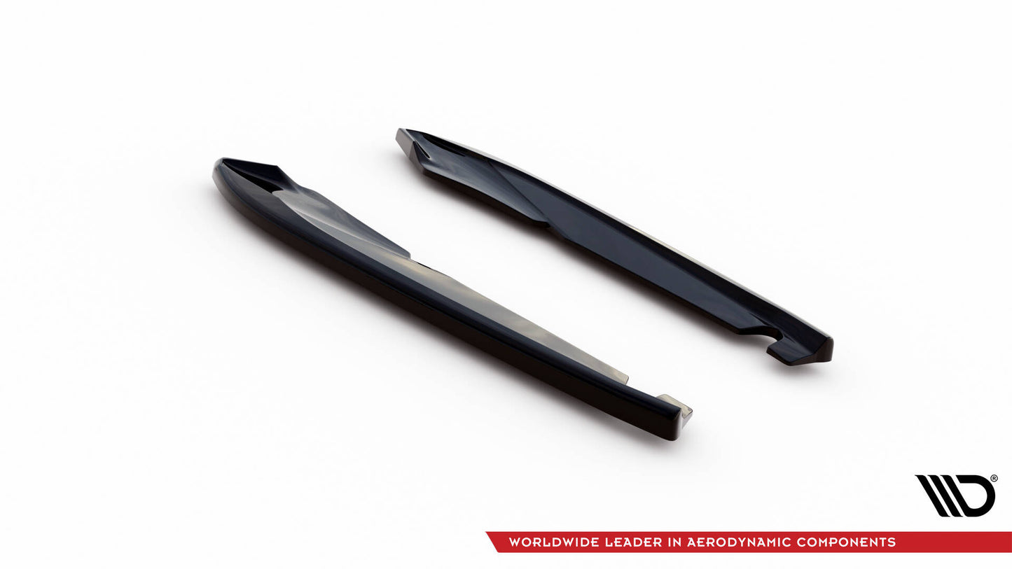 Maxton Heck Ansatz Flaps Diffusor V.2 für Seat Leon Cupra Sportstourer Mk3 schwarz Hochglanz