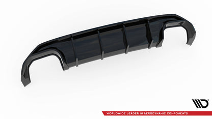 Maxton Diffusor Heck Ansatz für Audi S3 Limousine 8Y schwarz Hochglanz