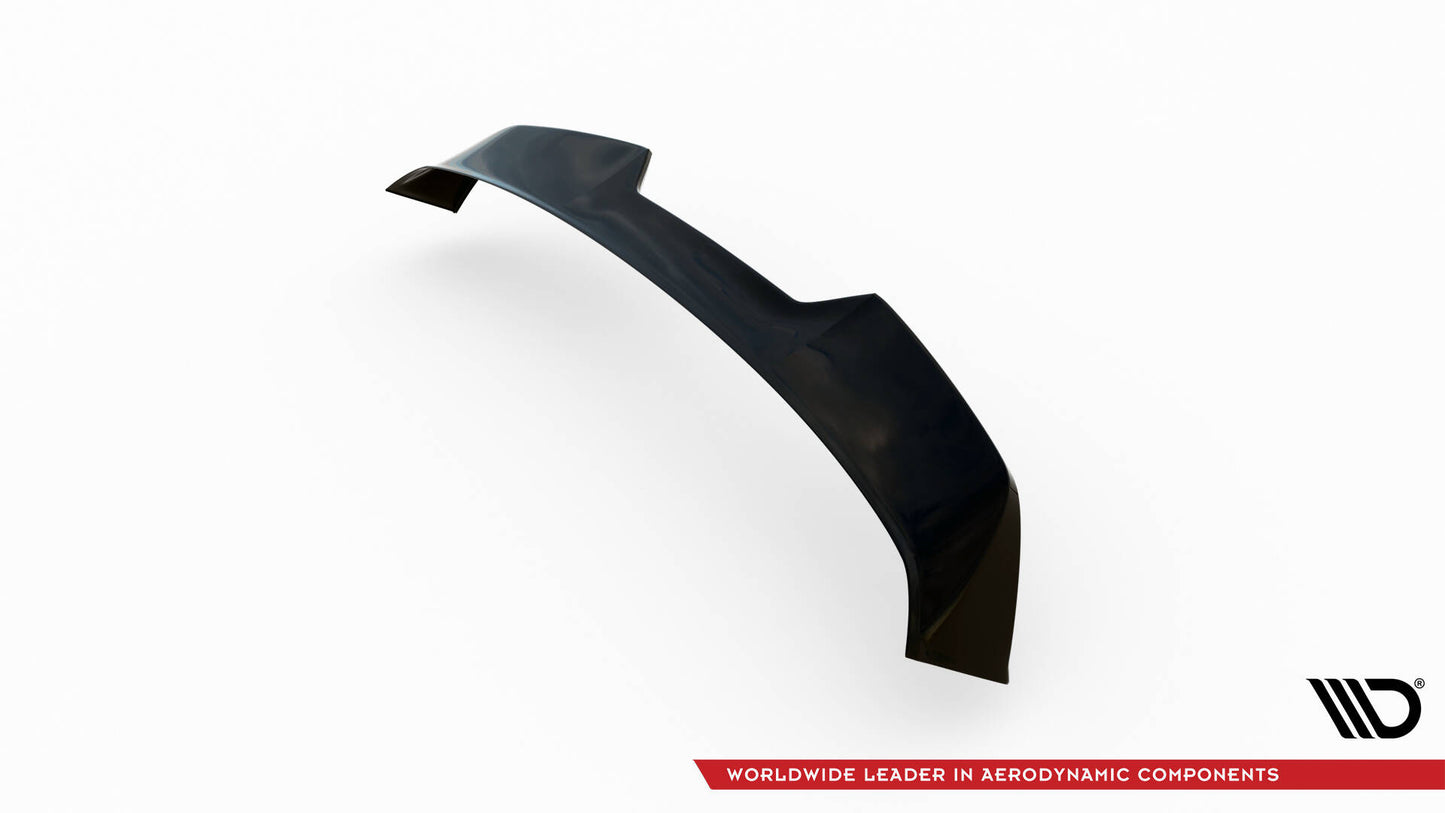 Maxton Spoiler CAP für 3D Volkswagen Polo GTI Mk6 Facelift schwarz Hochglanz