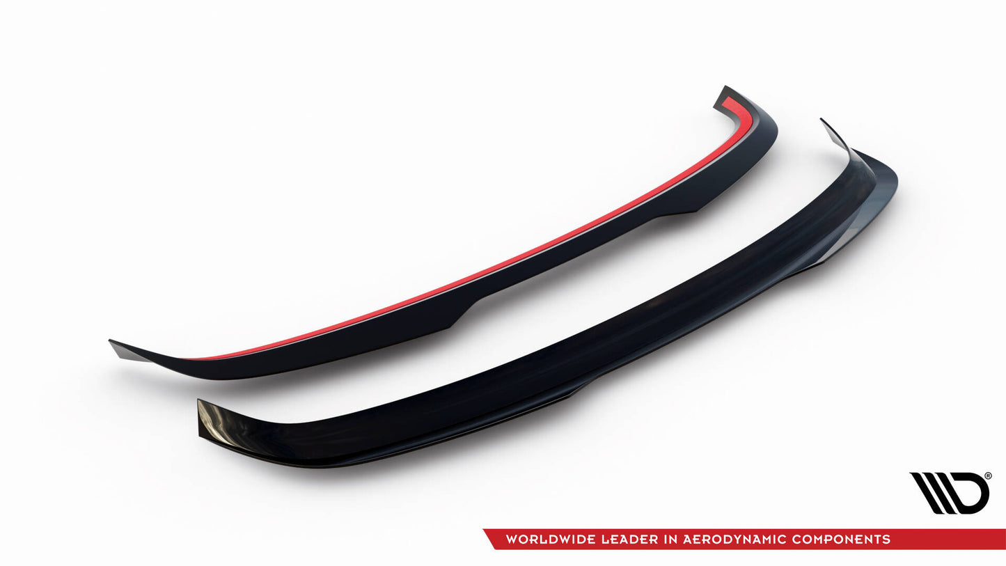 Maxton Spoiler CAP für Volkswagen Scirocco Mk3 Facelift schwarz Hochglanz