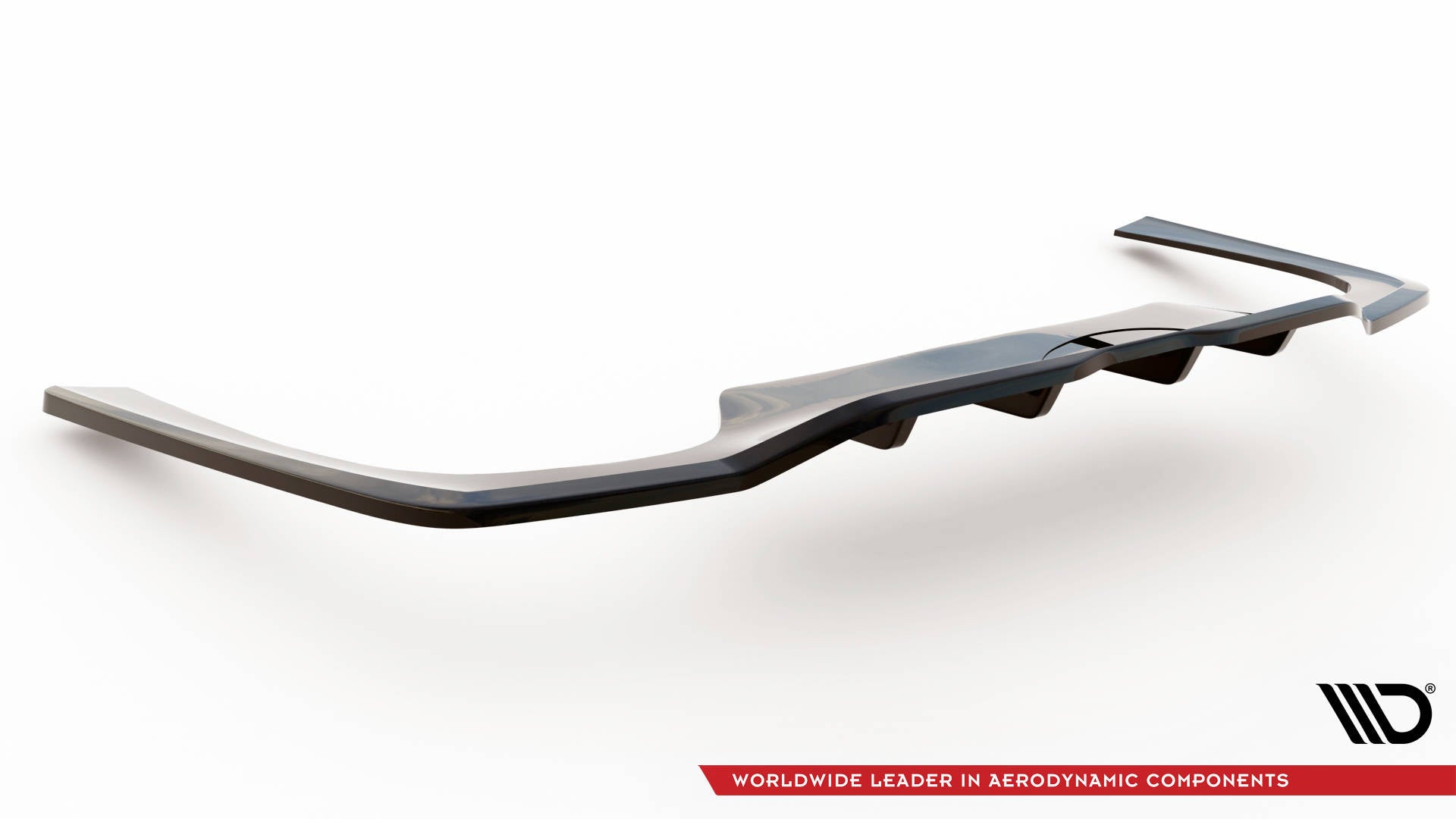 Maxton Mittlerer Diffusor Heck Ansatz DTM Look für Mercedes-Benz C AMG-Line W206 schwarz Hochglanz
