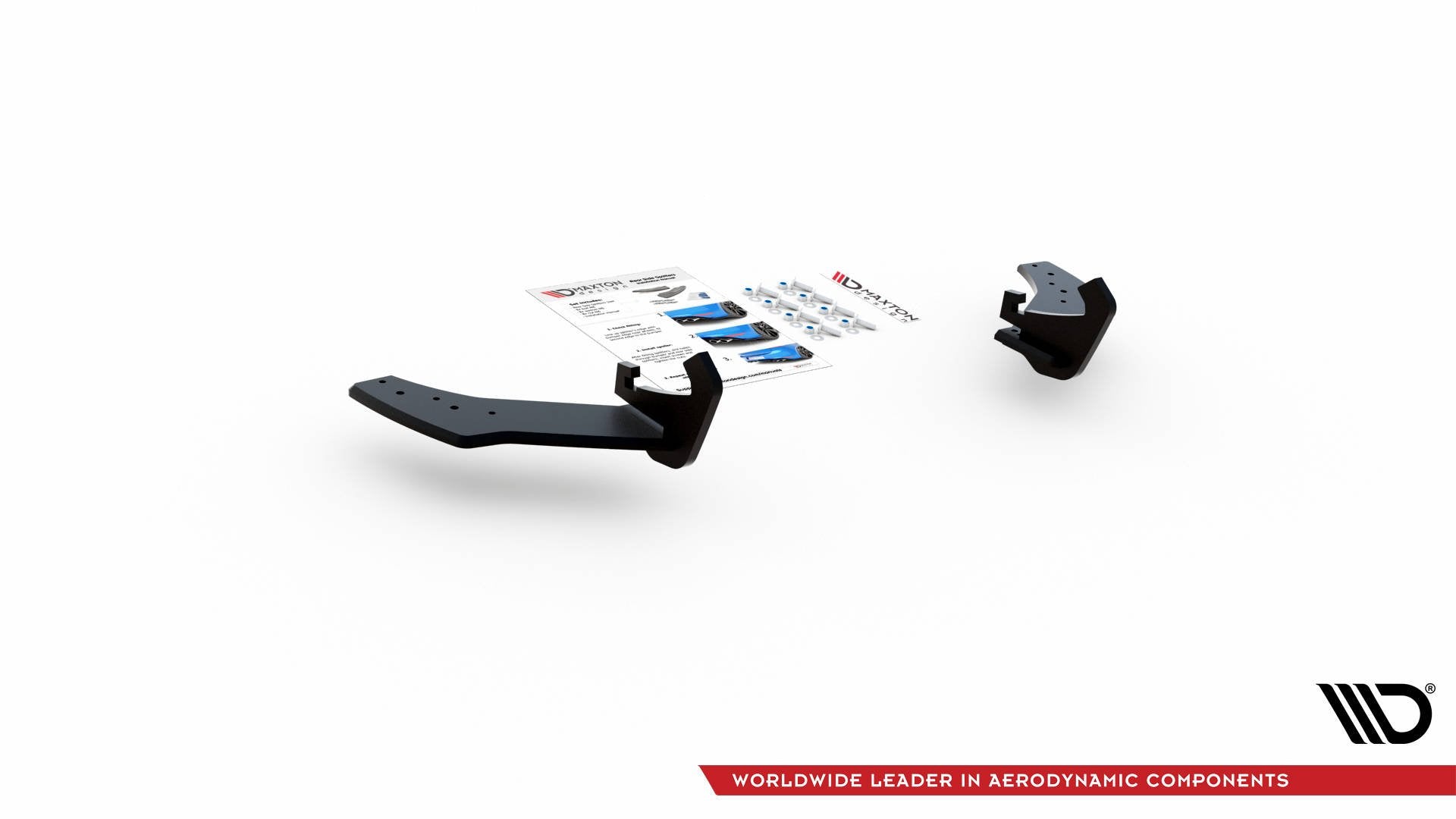 Maxton Robuste Racing Heck Ansatz Flaps Diffusor für VW Golf 7 R Facelift