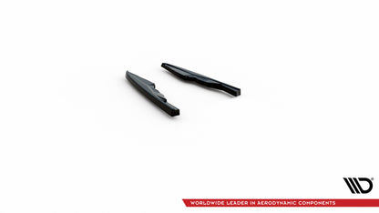 Maxton Heck Ansatz Flaps Diffusor V.2 für Audi RSQ8 Mk1 schwarz Hochglanz