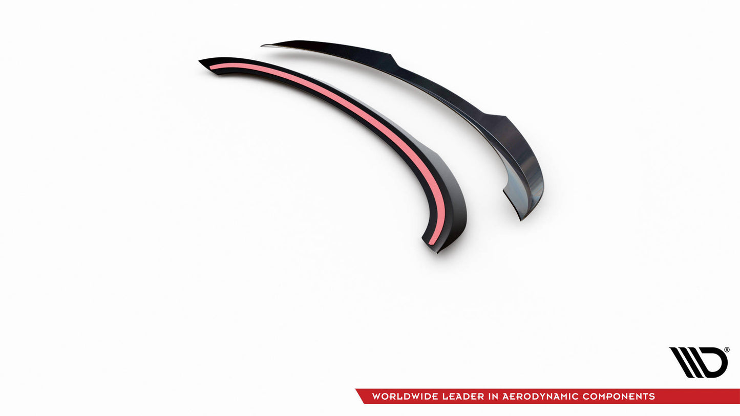 Maxton Spoiler CAP für Mini Cooper Clubman John Cooper Works F54 Facelift schwarz Hochglanz