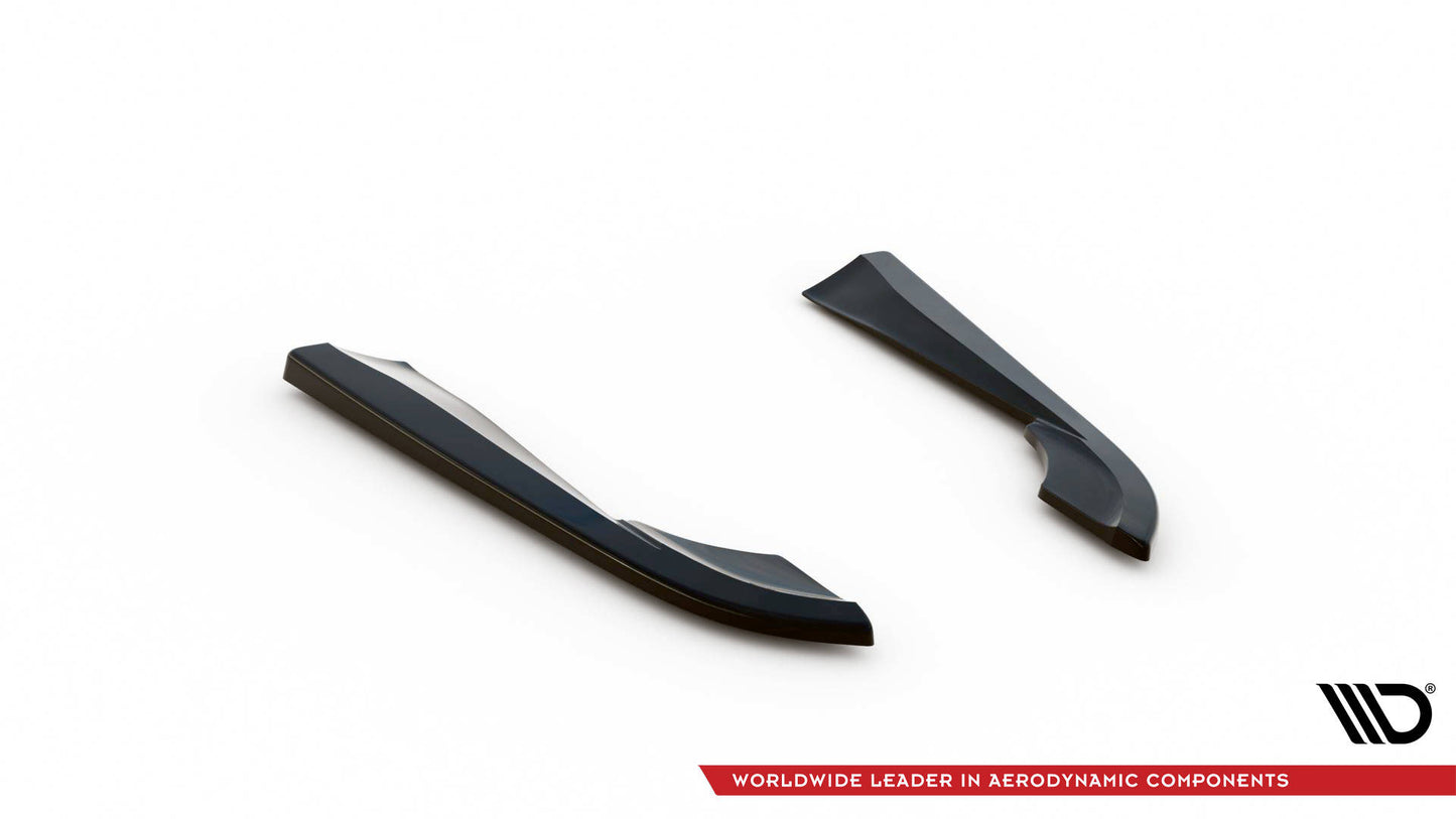 Maxton Heck Ansatz Flaps Diffusor für Volvo V90 Mk2 schwarz Hochglanz