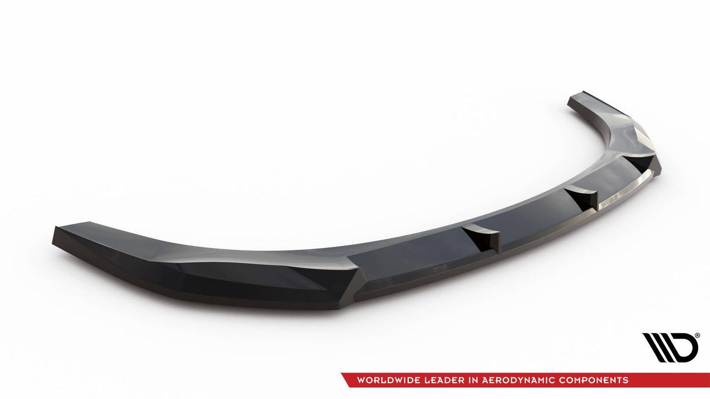 Maxton Front Ansatz für Hyundai Kona N-Line Mk2 schwarz Hochglanz