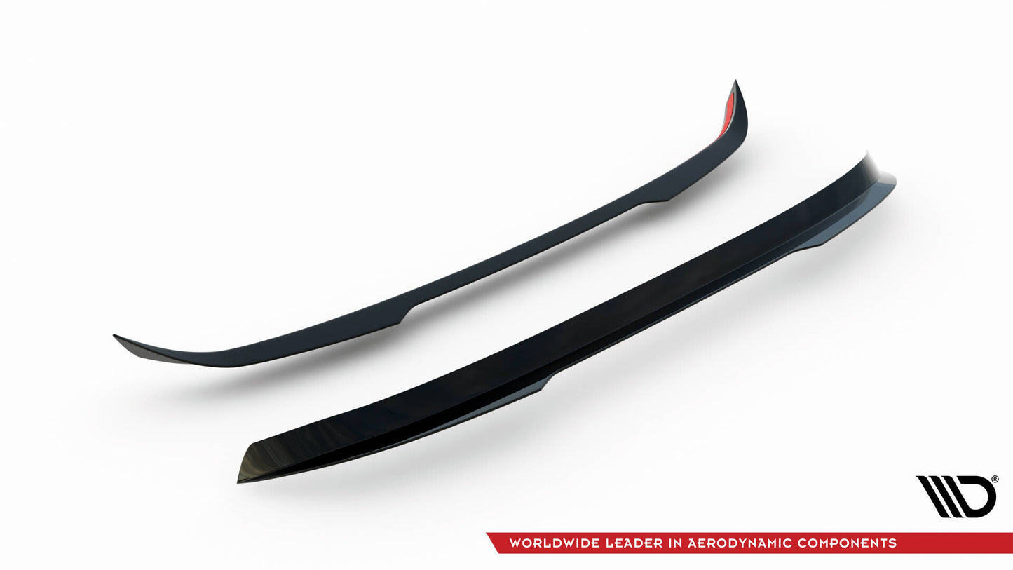 Maxton Spoiler CAP für Peugeot 207 Sport schwarz Hochglanz