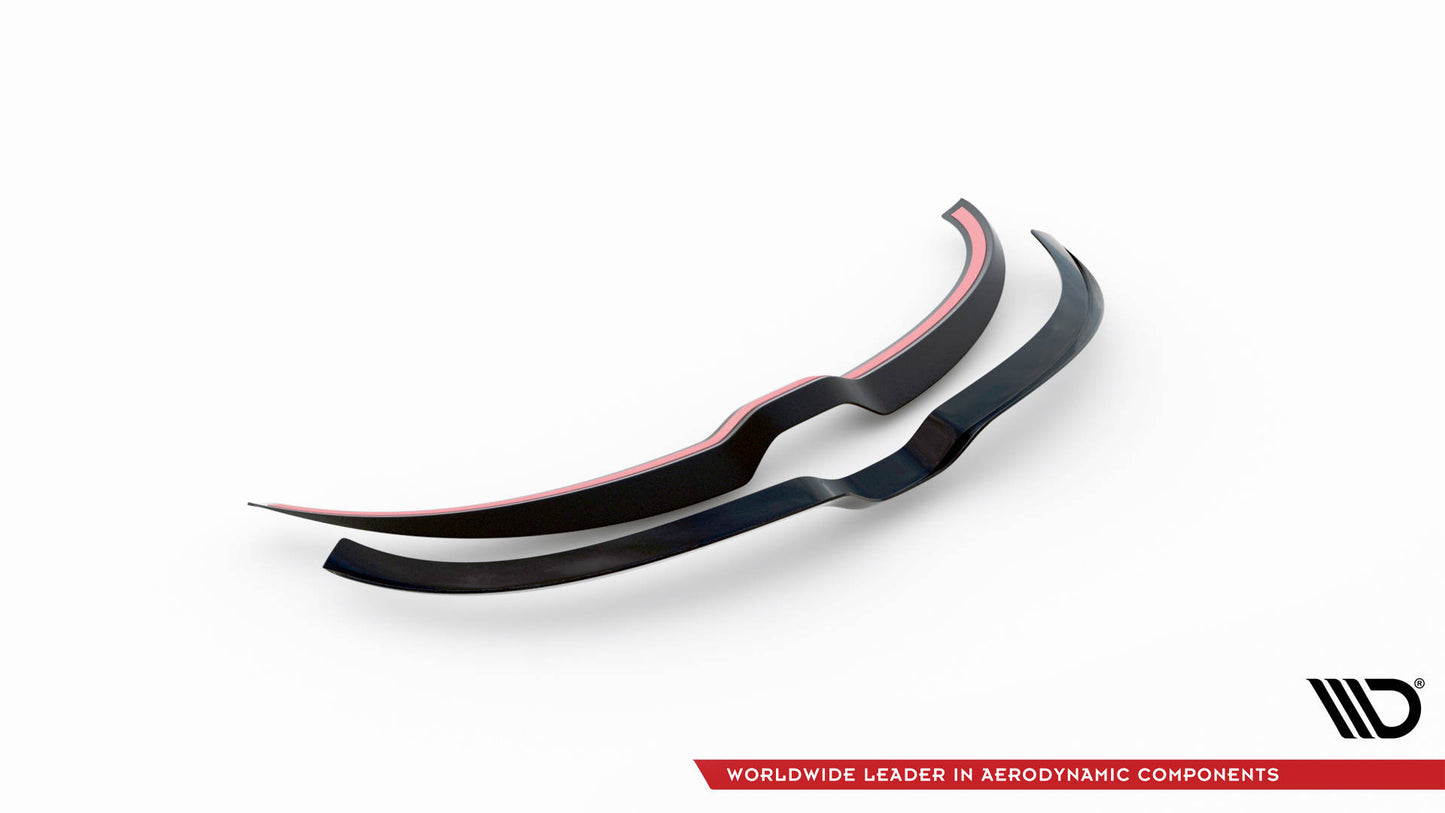 Maxton Spoiler CAP für Mini Cooper John Cooper S Works F56 Facelift schwarz Hochglanz