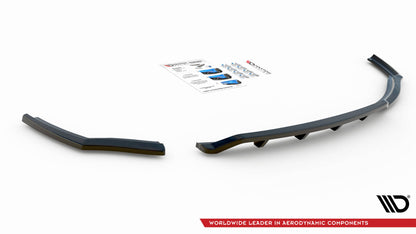 Maxton Mittlerer Diffusor Heck Ansatz DTM Look für BMW 1er F20 schwarz Hochglanz