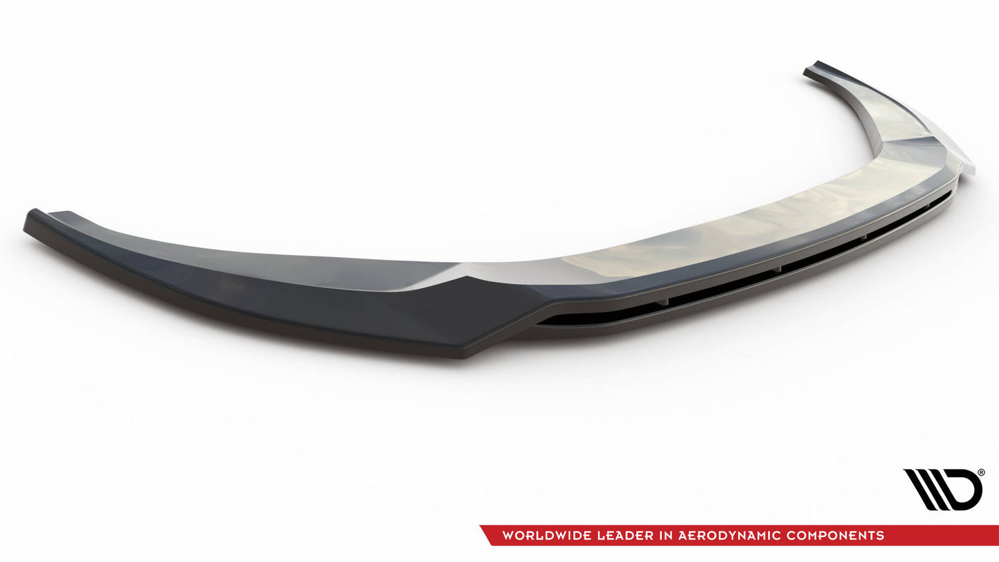Maxton Front Ansatz V.3 für Audi A6 C8 schwarz Hochglanz