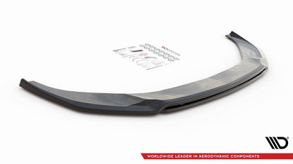 Maxton Front Ansatz V.3 für Audi A6 S-Line / S6 C8  schwarz Hochglanz