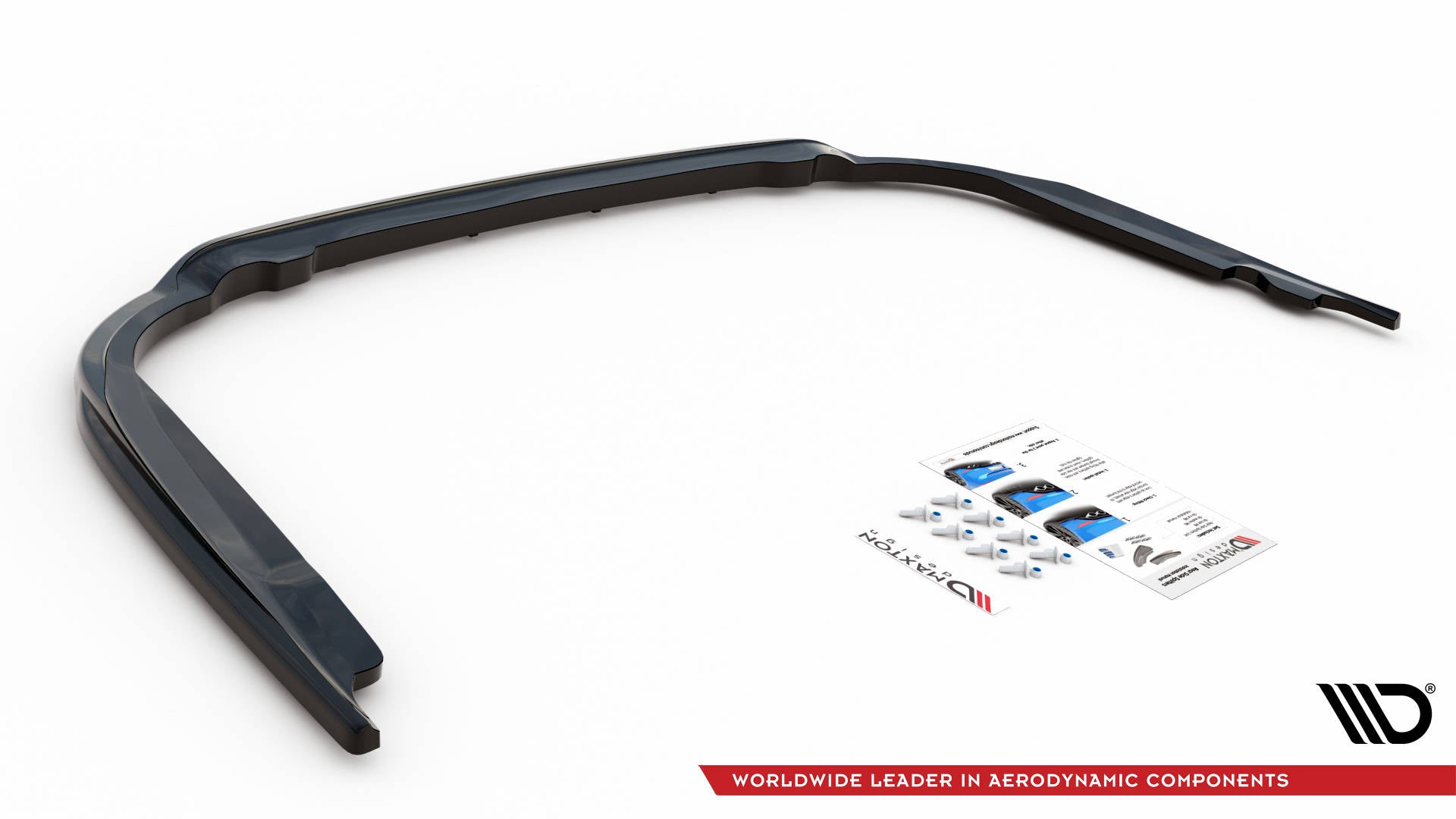 Maxton Mittlerer Diffusor Heck Ansatz DTM Look für Toyota Avensis Mk3 Facelift schwarz matt