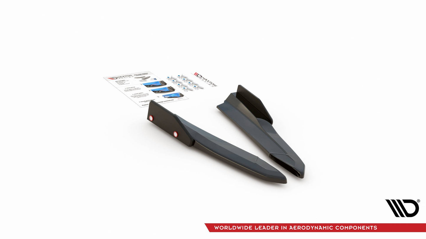 Maxton Heck Ansatz Flaps Diffusor V.2 +Flaps für Skoda Octavia RS Mk4