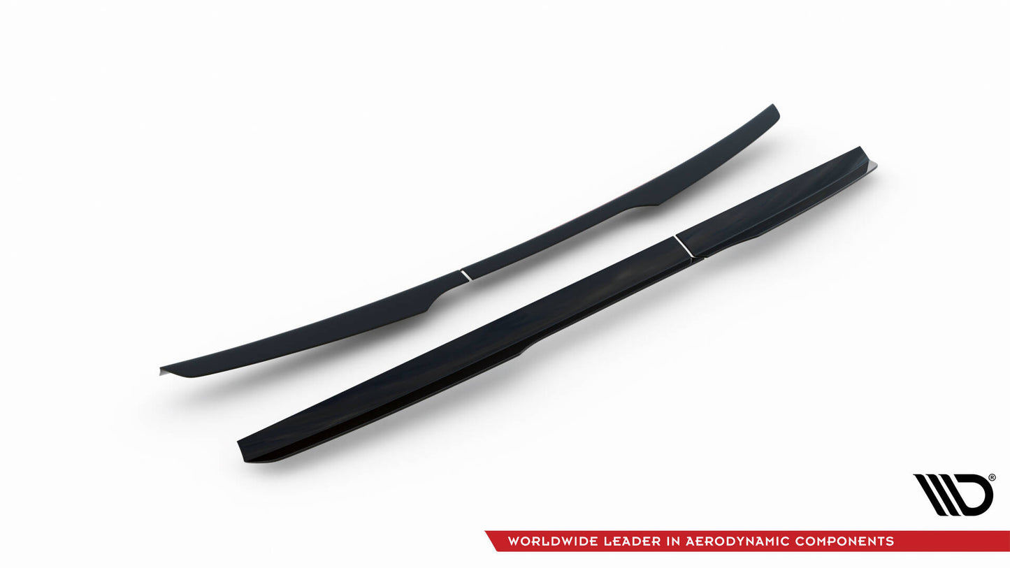 Maxton Spoiler CAP für Renault Express Mk2 schwarz Hochglanz