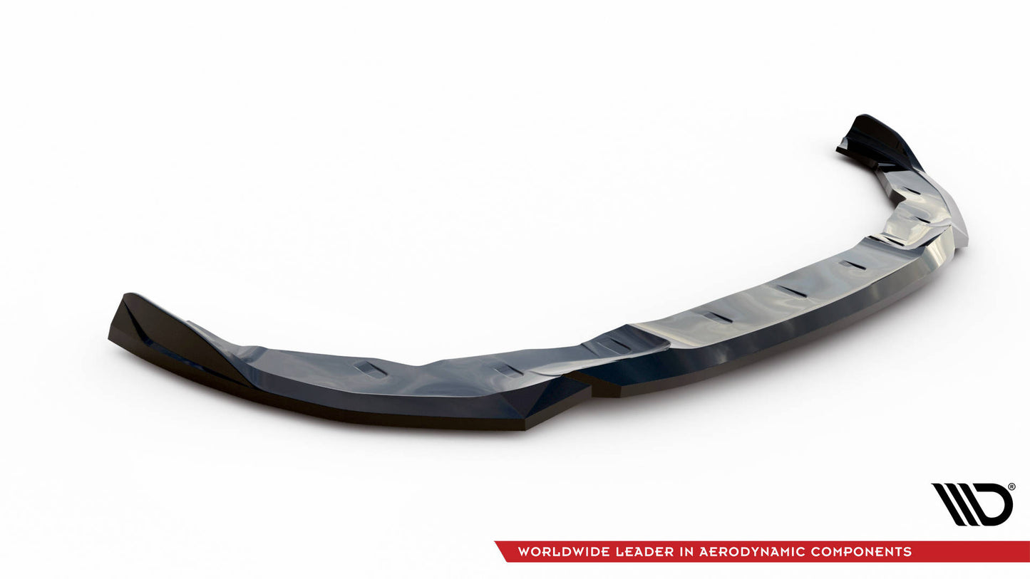Maxton Front Ansatz V.1 für BMW 2 Coupe M-Paket / M240i G42 schwarz Hochglanz