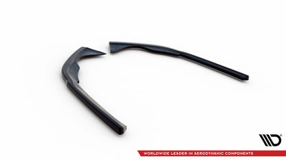 Maxton Heck Ansatz Flaps Diffusor für Volkswagen Passat R-Line B8 Facelift schwarz Hochglanz