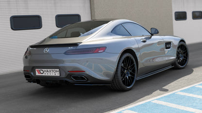 Maxton Heck Ansatz Flaps Diffusor für Mercedes-AMG GT / GT S C190 Facelift schwarz Hochglanz