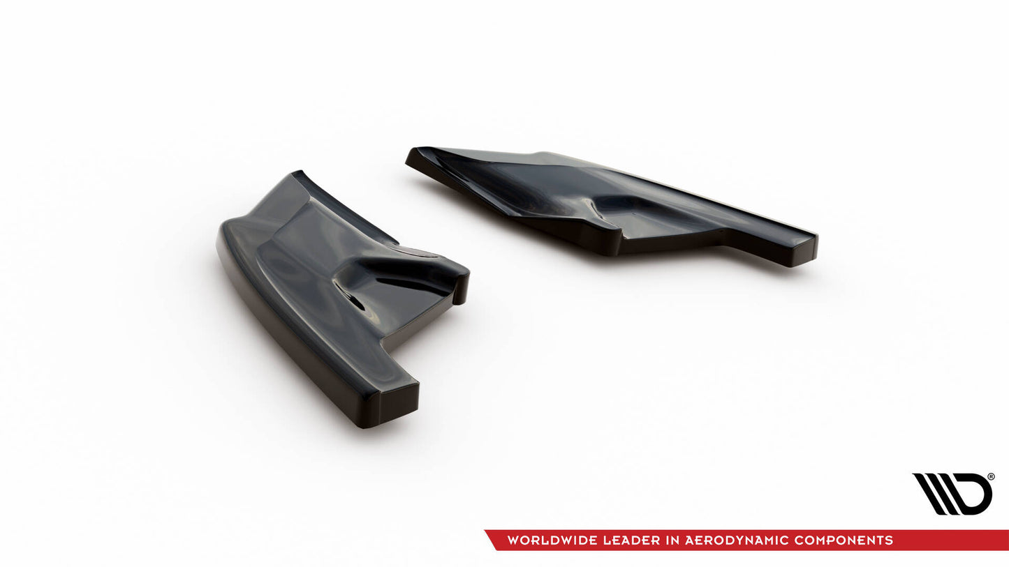 Maxton Heck Ansatz Flaps Diffusor V.3 für Volkswagen Golf GTI Mk8 schwarz Hochglanz