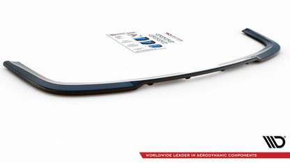 Maxton Mittlerer Diffusor Heck Ansatz DTM Look für Volkswagen Caddy Mk. 4 schwarz Hochglanz