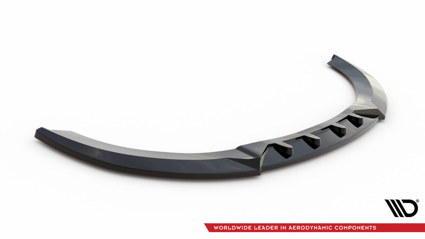 Maxton Front Ansatz V.2 für Audi A7 C7 schwarz Hochglanz