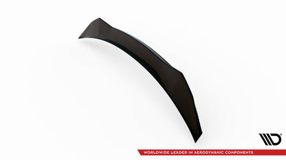 Maxton Niedriger Spoiler CAP für 3D Lexus RX Mk4 Facelift schwarz Hochglanz