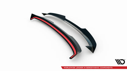 Maxton Spoiler CAP für Skoda Fabia Hatchback Mk3 schwarz Hochglanz