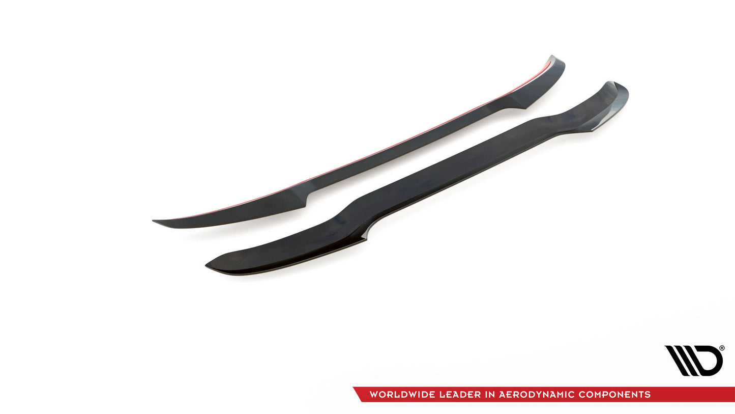 Maxton Spoiler CAP V.1 für Peugeot 208 Mk2 schwarz matt