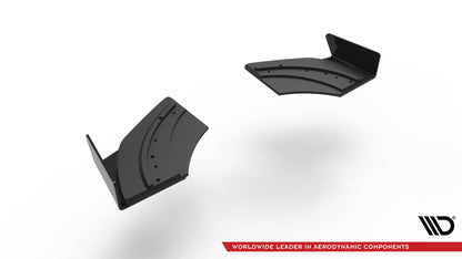 Maxton Street Pro Heck Ansatz Flaps Diffusor +Flaps für Volkswagen Scirocco R Mk3 schwarz Hochglanz