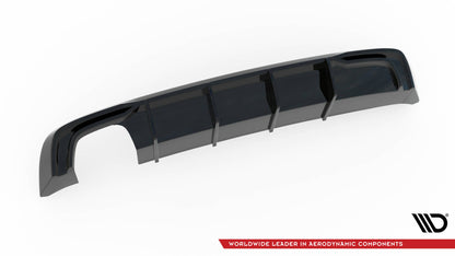 Maxton Diffusor Heck Ansatz für Audi A3 Sportback 8V Facelift (Version mit doppelter Auspuffspitze)