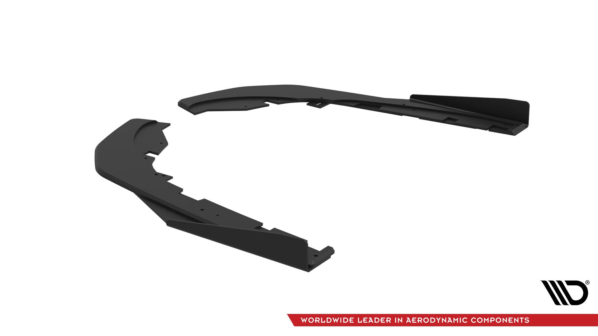 Maxton Street Pro Heck Ansatz Flaps Diffusor +Flaps für Kia Stinger GT / GT-Line  Mk1 schwarz Hochglanz
