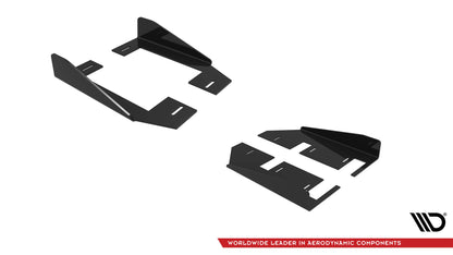 Maxton Side Flaps Mercedes-Benz A AMG-Line W176 Facelift schwarz Hochglanz