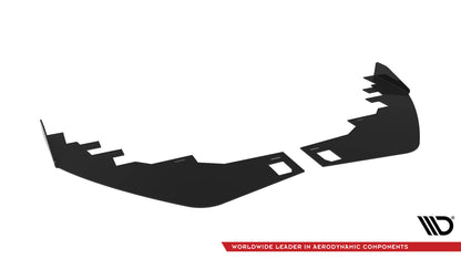 Maxton Front Flaps Mercedes-Benz A AMG-Line W176 Facelift schwarz Hochglanz