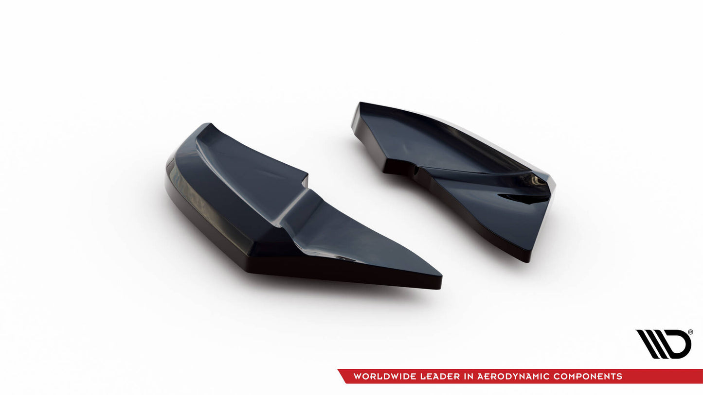 Maxton Heck Ansatz Flaps Diffusor V.1 für Volkswagen Scirocco Mk3 Facelift schwarz Hochglanz