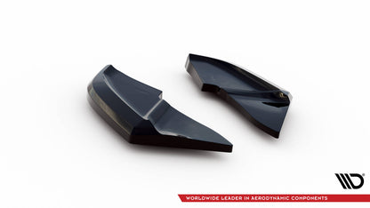 Maxton Heck Ansatz Flaps Diffusor V.1 für Volkswagen Scirocco Mk3 Facelift schwarz Hochglanz