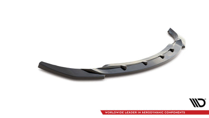 Maxton Front Ansatz V.1 für BMW 3er Coupe E46 schwarz Hochglanz