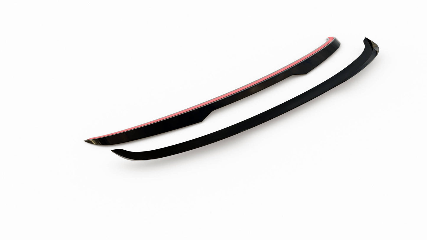 Maxton Spoiler CAP für Volvo S60 R-Design Mk2 schwarz Hochglanz